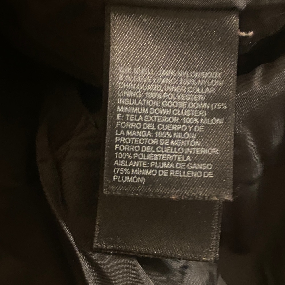 The North Face Black Puffer Jacket Quilted Goose Down 550 Coat Ski Zip Up WMNS L - Picture 6 of 10